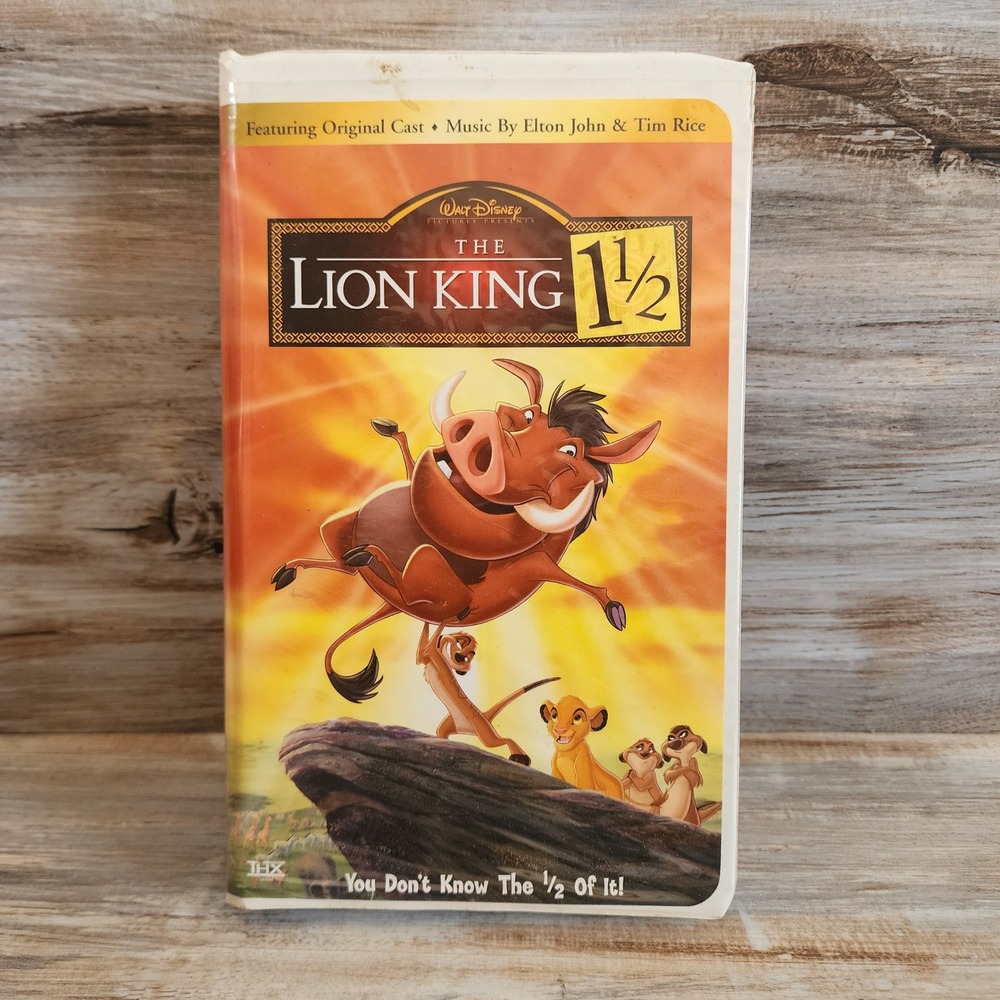 Disney The Lion King 1 1/2 VHS Movie 31203 Timon Pumbaa Clamshell Case 2004